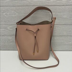 Lauren Ralph Lauren Blush Bucket Shoulder Bag
